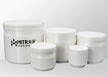 50ml Zirconia Ceramic Ball Mill Jars Opsional Volume Grinding Warna Putih