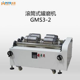 Kapasitas 0,5-3L Horizontal Roller Ball Mill Grinder Dengan 2 Jar Stainless Steel