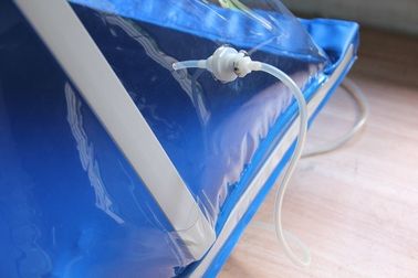 Lab Glove Box Testing Bag Pyramid Isolator Bahan Pvc Dalam Biru