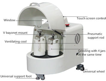 Semi Circle Planetary Lab Ball Mill Dengan Jar Gerinda Stainless Steel Kebisingan Rendah