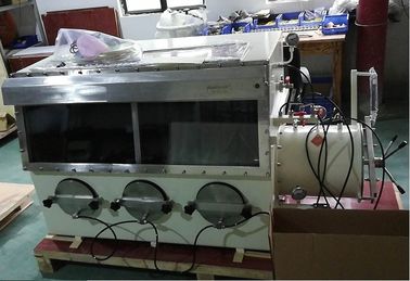 Kotak Sarung Tangan Vakum Gas Inert Dengan 3 Port Sarung Tangan Dan Jendela PMMA MTSTX3