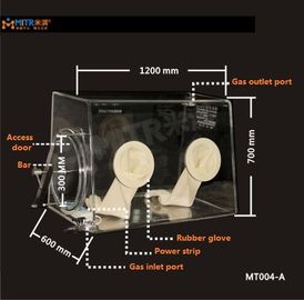 Desktop Isolation Glove Box Dengan Power Strip Kinerja Penyegelan Yang Baik Mt004 Tipe A