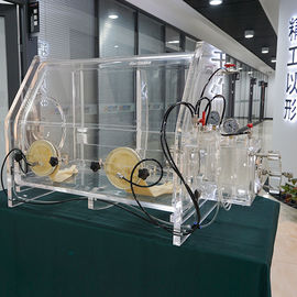 Bench Top Vacuum Glove Box Dengan Perlindungan Suasana Vakum Untuk Lab