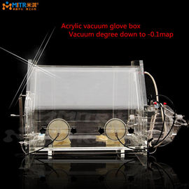 Lab Vacuum Glove Box Plexiglass Transparan Testing Chamber Untuk Baterai Lithium Ion