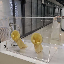Kotak Sarung Tangan Lab Terpencil, Kotak Sarung Tangan Portabel Tampilan Penuh Untuk Spin Coater