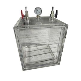 Acrylic Vacuum Glove Box Desiccator 2 Port Gas Dengan Atau Tanpa Port Glove