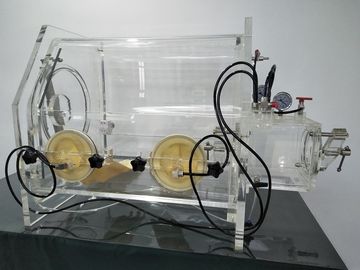 PMMA Portabel Vakum Kotak Sarung Tangan Lab Mt012 Tipe C Gas Port Mini Kotak Sarung Tangan