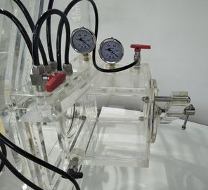 PMMA Portabel Vakum Kotak Sarung Tangan Lab Mt012 Tipe C Gas Port Mini Kotak Sarung Tangan