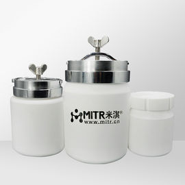CE Horisontal PTFE / TEFLON Ball Mill Jar Untuk Roller Ball Mill / Mill Pencampuran