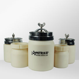 Horizontal Nylon Ball Mill Jar Untuk Roller Ball Mill / Mixing Mill