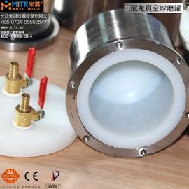 Nylon Lined Vacuum Ball Mill Jar 100ml - 10L, Giling Mill Jars ISO Lulus