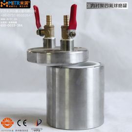 PTFE Vacuum Ball Grinding Mangkuk Mill Jar 0,1 Liter Ball Mill Teflon Guci