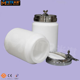 CE Horisontal PTFE / TEFLON Ball Mill Jar Untuk Roller Ball Mill / Mill Pencampuran