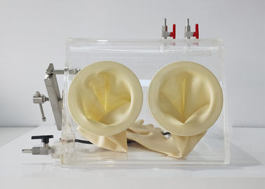 Kotak Sarung Tangan Laboratorium Ukuran Kecil Tampilan Penuh Dengan Nitrogen / Argon / Helium